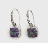 AE-6130-MT Sterling Silver Earring With Mystic Quartz